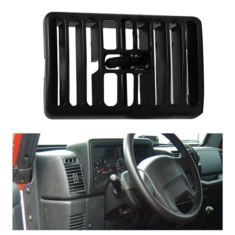 5DP55TAZ Car Side Dash Vents Louver Outlet Driver Passenger For Jeep Wrangler TJ 1997-2006