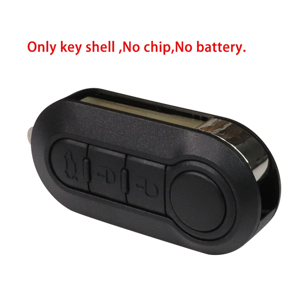 3 Button Remote Key Flip Folding Key Shell Key Case For Fiat 500 Peugeot Boxer Expert Van Citroen Jumper Car Accessories