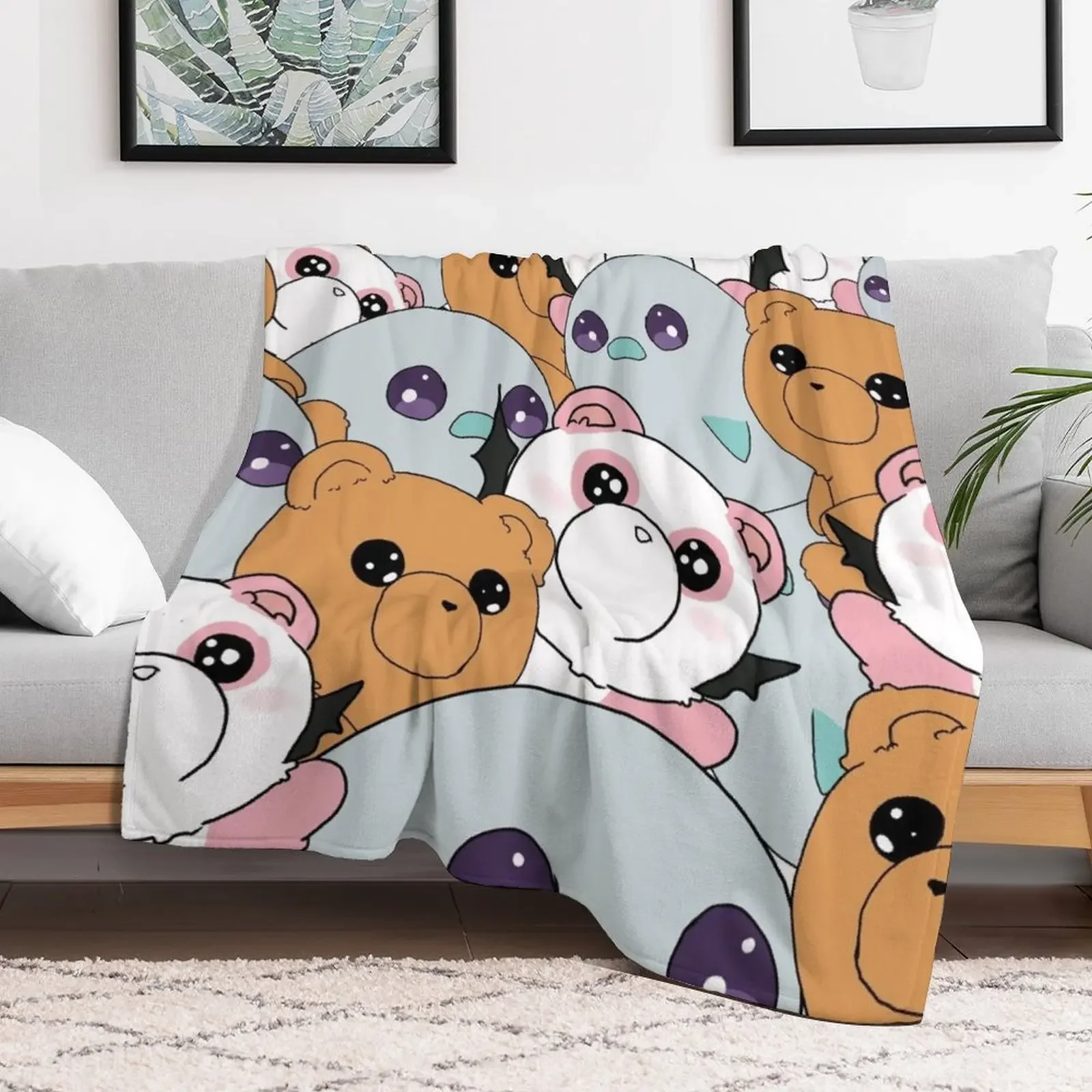 Cuties of Sleepy Princess in the Demon Castle Throw Blanket Sofa Hairy Blankets