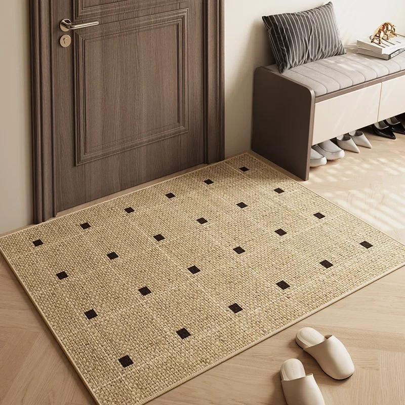 

Japanese Diatom Mud Anti Slip Floor Mat Dust Removal Entrance Doormat for Home Stain Resistant Wear-Resistant Linen Foot Rug