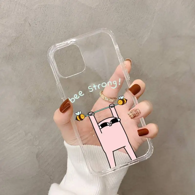 Pink Cartoon Funny big eyes ketnipz Phone Case for iPhone 11 12 13 mini pro XS MAX 8 7 6 6S Plus X 5S SE 2020 XR case