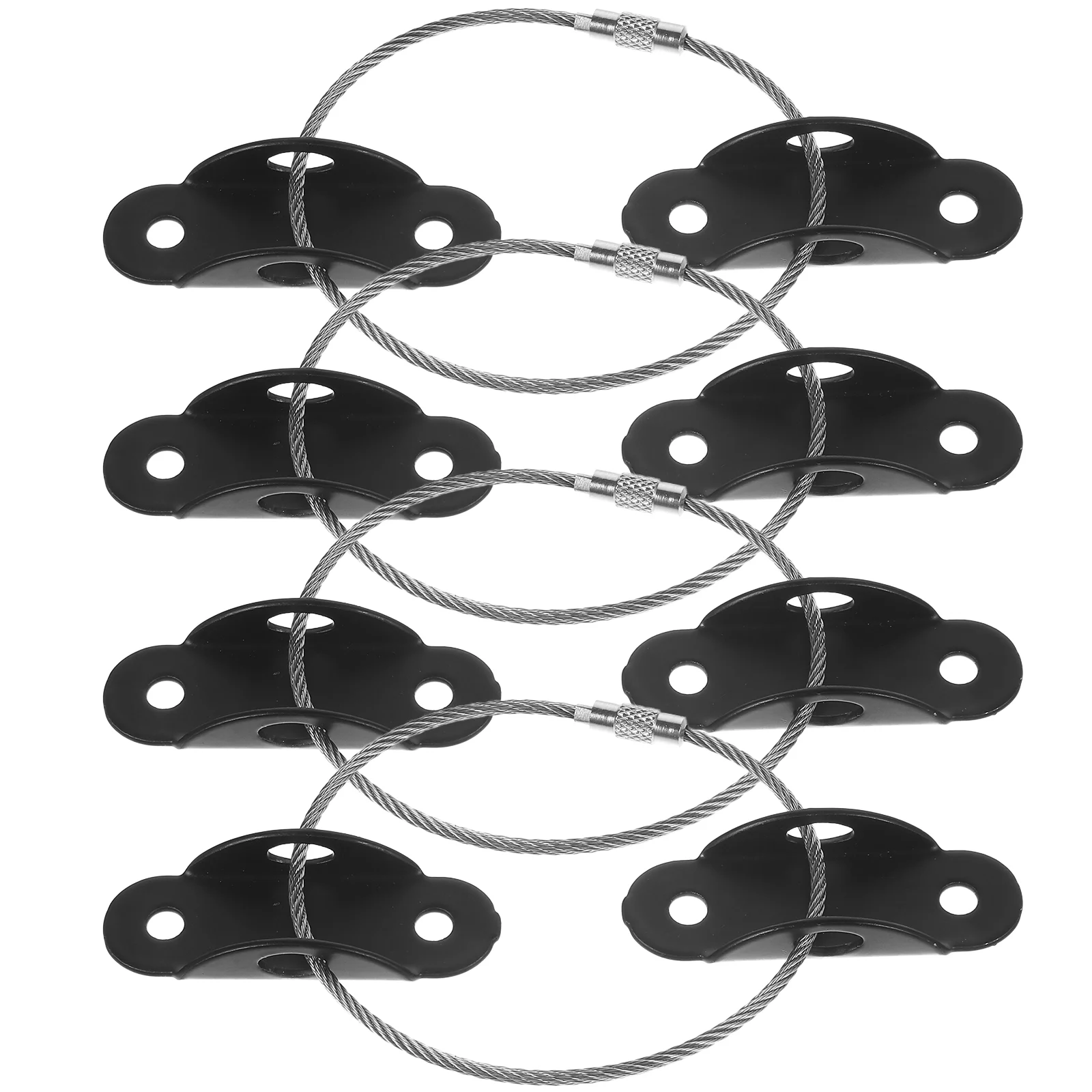 4 Sets Furniture Fall Preventer Straps for Baby Proofing Kid Dresser Anchors to Wall