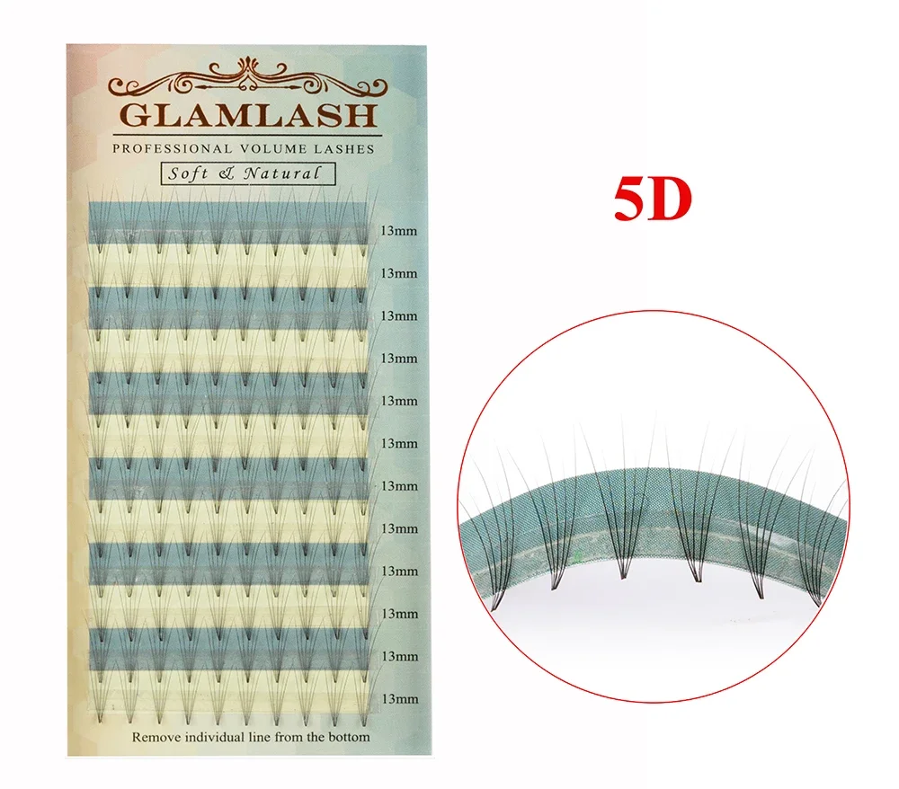 

GLAMLASH 2D 3D 4D 5D 6D Russian Volume Mink Eyelash Extension Premade Fan Synthetic Hair False Lashes Extension Premium Cilios