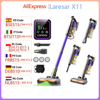 Laresar X11 550W 55000PA Suction Power Cordless Vacuum Cleaner Handheld Smart Home Dust Cup 60 Mins Runtime 3 Pcs Filte Set