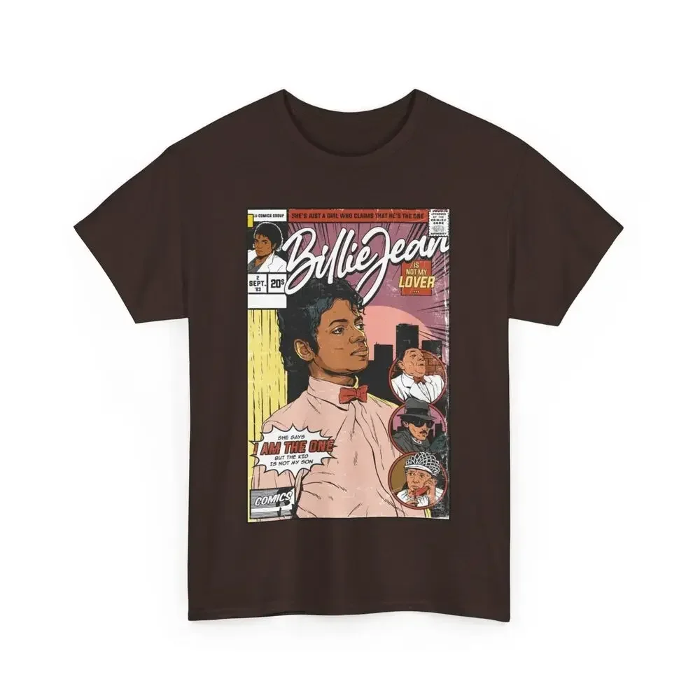 Michael Jackson Billie Jean Comic T Shirt Unisex Heavy Cotton Tee