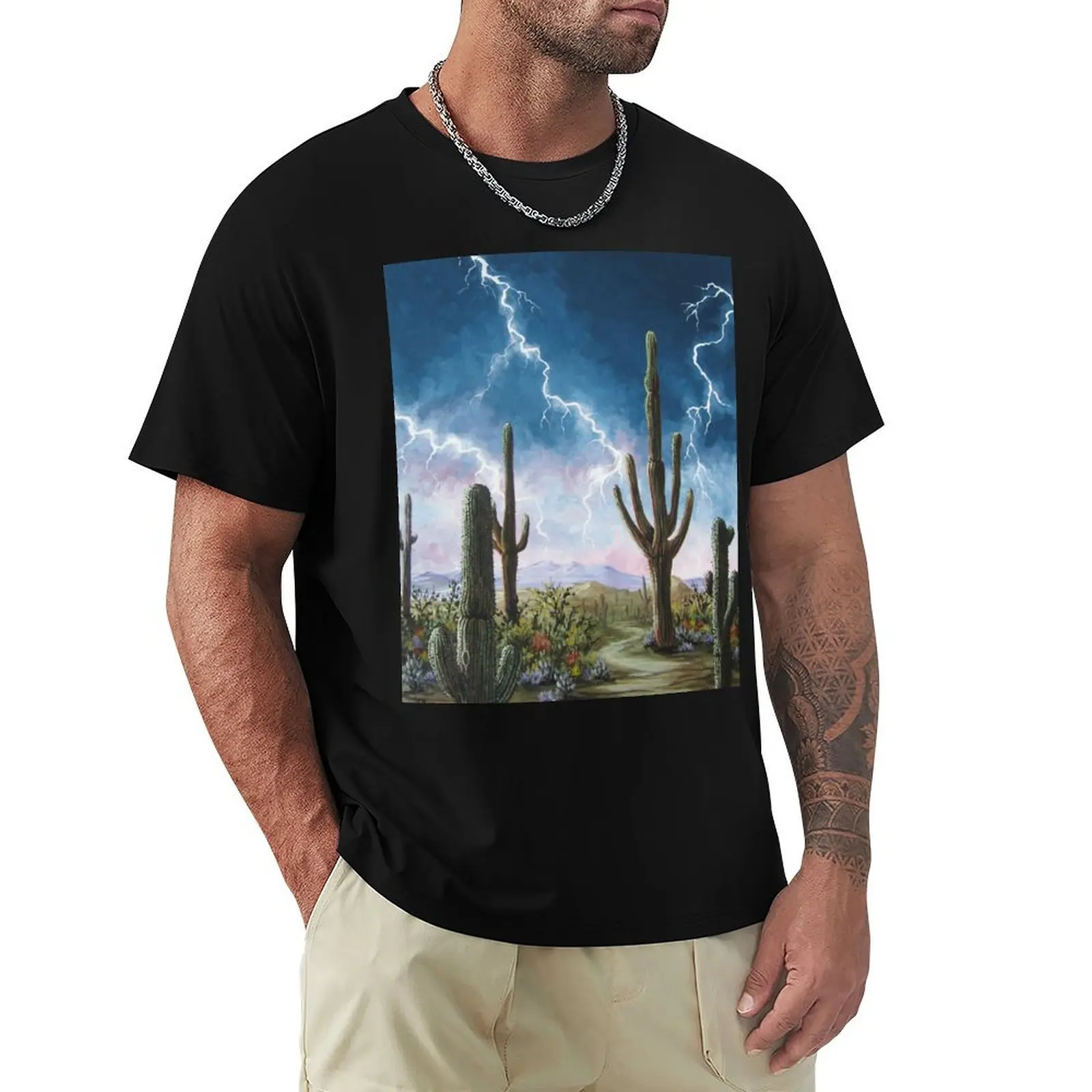 Desert Storm T-Shirt Big and Tall Crew Neck Tee