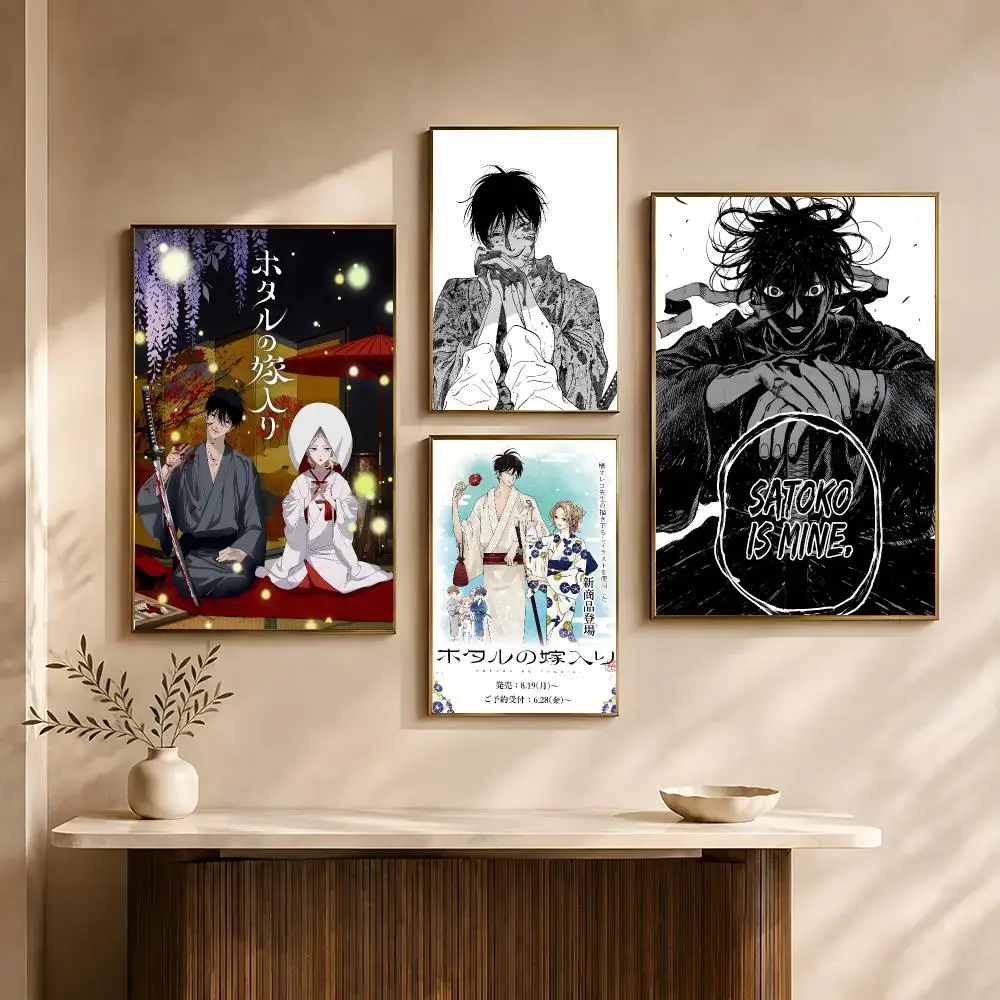 Manga Firefly Wedding Poster Poster All-match HD Waterproof Self-Adhesive Wall Art Sticker For Home Bedroom