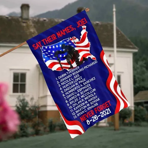 Say Their Names Joe Names Of Fallen Soldiers 13 Heroes Graden Flag UUI GGX