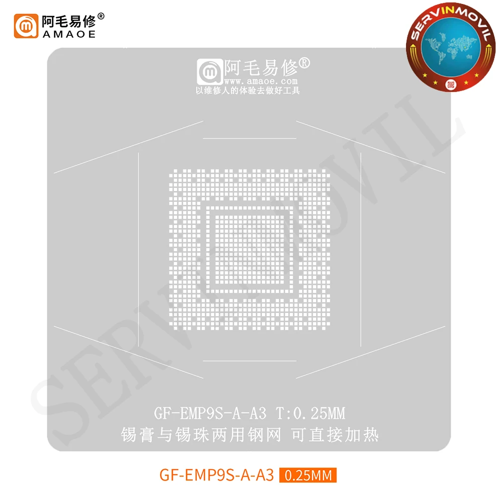 Amaoe-Kits de plataforma de plantillas BGA Reballing para GF-EMP9S-A-A3, SPARTAN-6, XA6SLX45T, Chipset IC