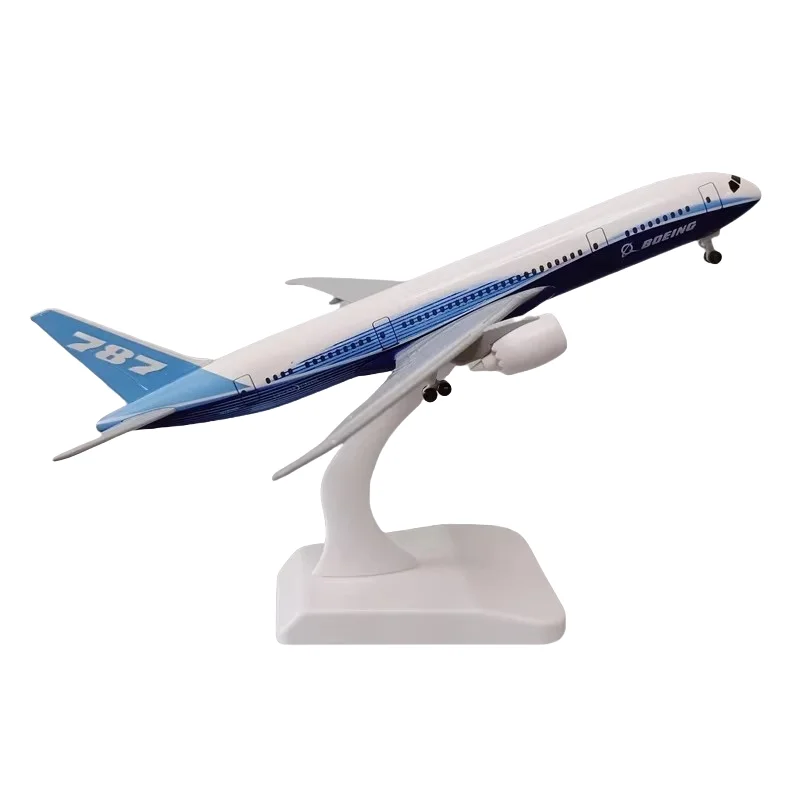 

20cm Alloy Metal B787 Prototype Airlines Boeing 787 Die-cast Airplane Model with Wheel Stand Collectible Display Model
