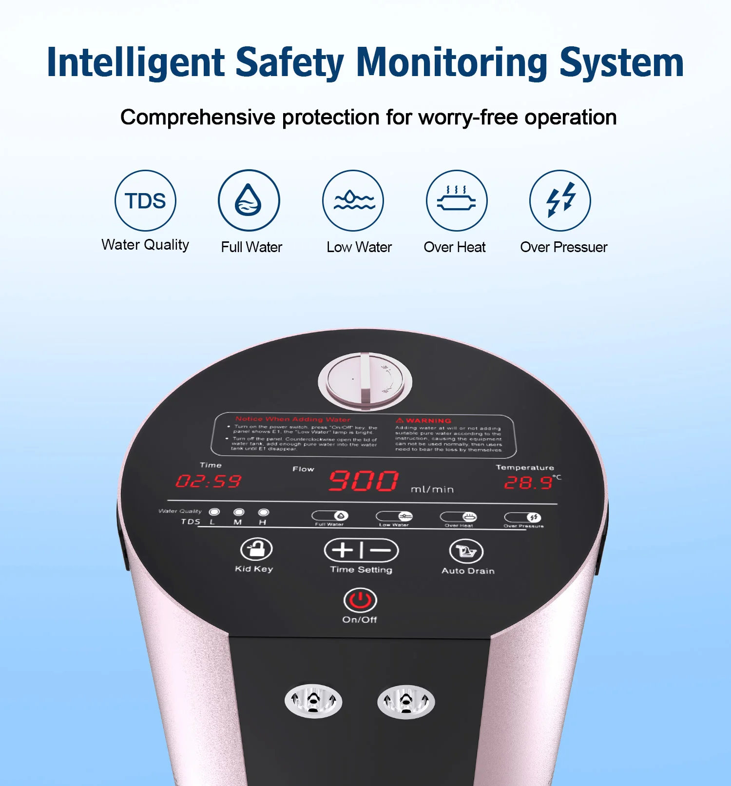 Suyzkeo Wasserstofftherapiegerät 900ML Molekularer Wasserstoff-Sauerstoff-Generator H2-Inhalator Entspannung Schönheitspflege für Zuhause – Detail 14