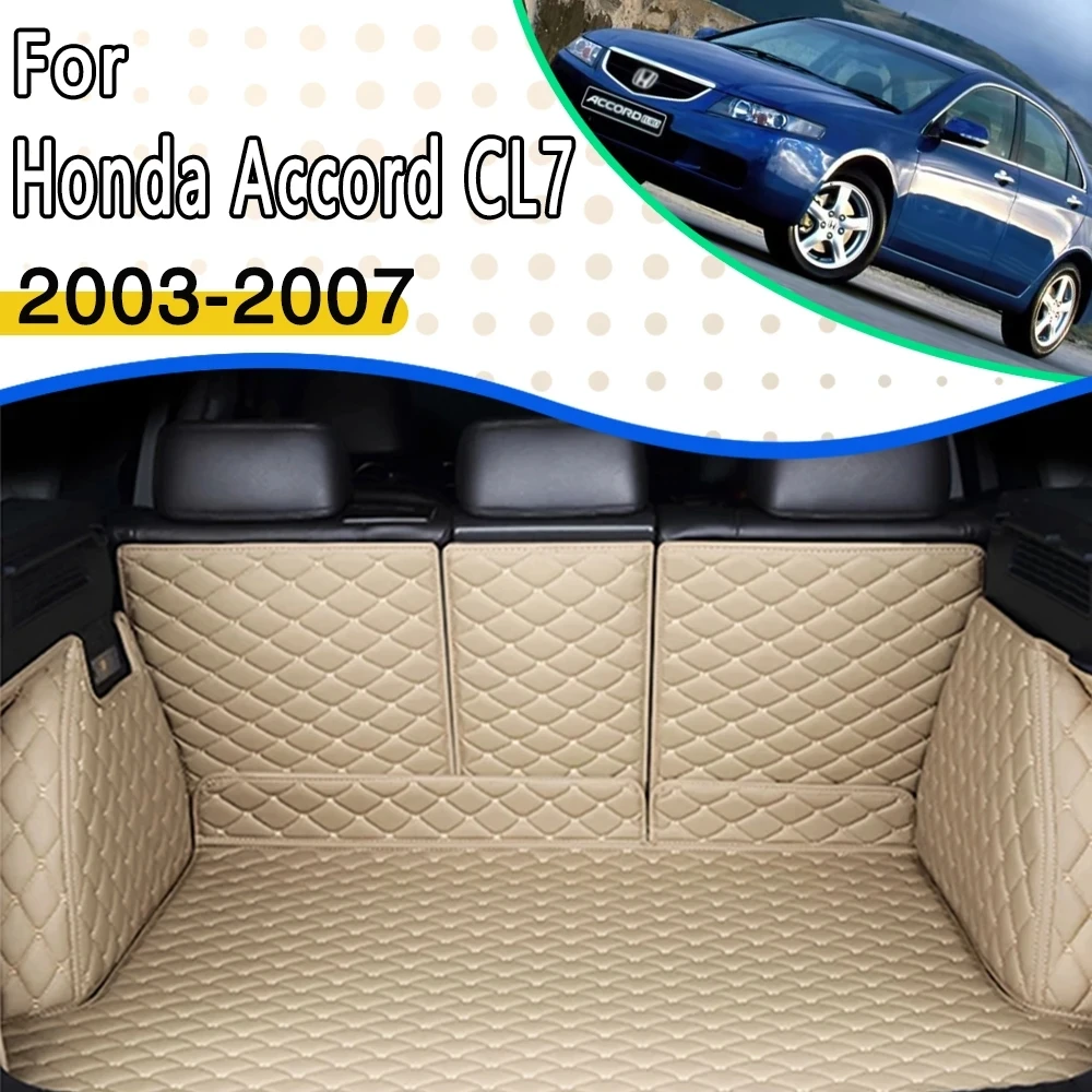 

Car Rear Trunk Mat For Honda Accord Euro R CL7 2003 2004 2005 2006 2007 Waterproof Accesorios Para Auto Car Mats Car Accessories