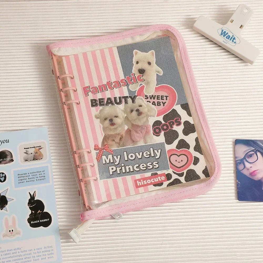 A5 Zipper Photocard Holder Kpop Idol Photo Album PVC Photo Card Binder Photocards Album for Photographs Collect Book Album 콜북바인더