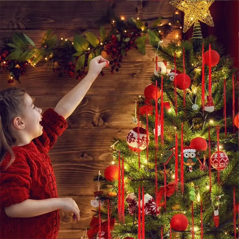 5000 Stränge Eiszapfen Schillerndes Lametta Folie Fransengirlande für Weihnachten Weihnachtsbaum Abschlussfeier Zubehör Urlaubsdekoration – Detail 15