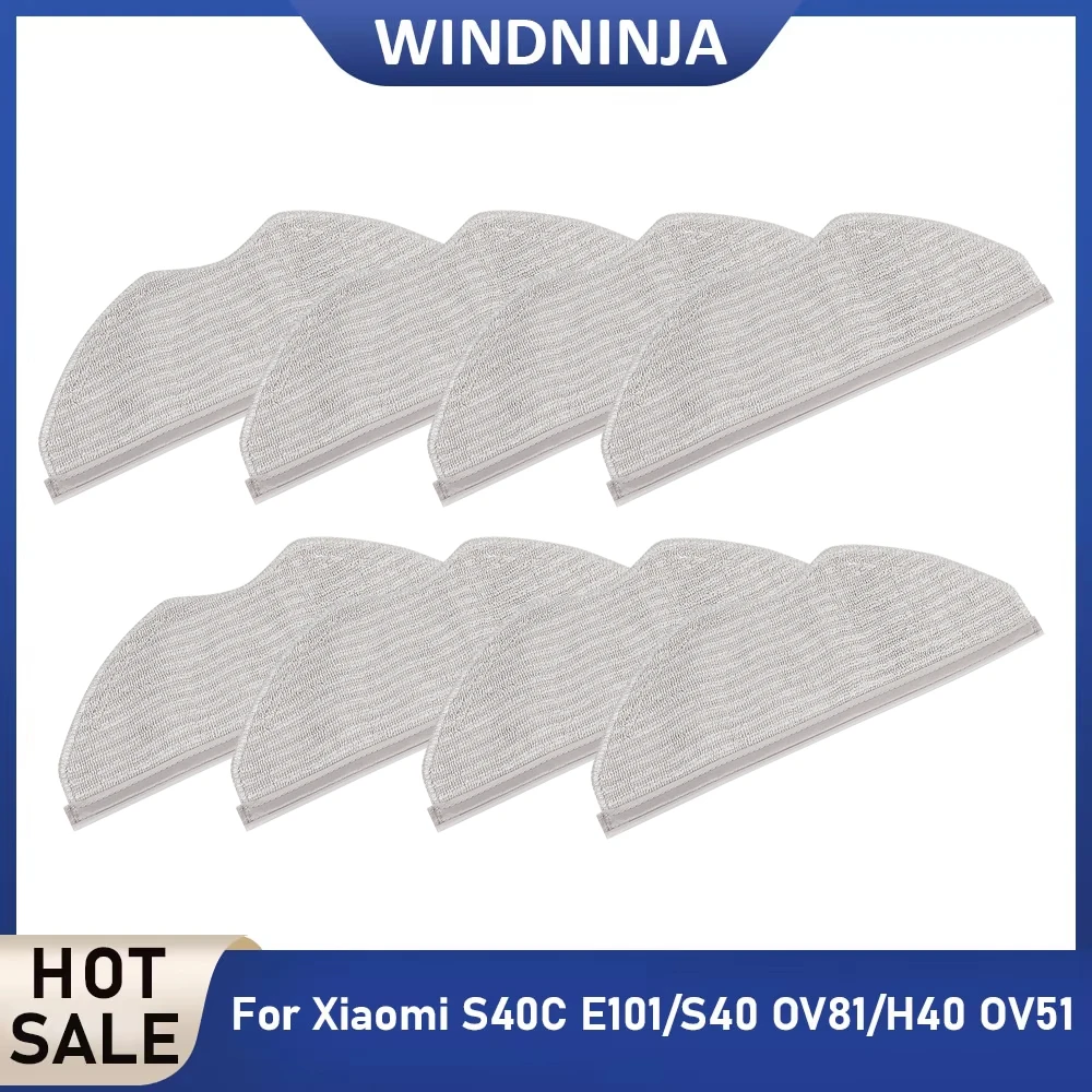 Waschbare Mopptuch-Zubehörteile für Xiaomi S40 OV81/H40 OV51/S40C E101 Roboter-Staubsauger, Mop-Pads, Ersatzteile