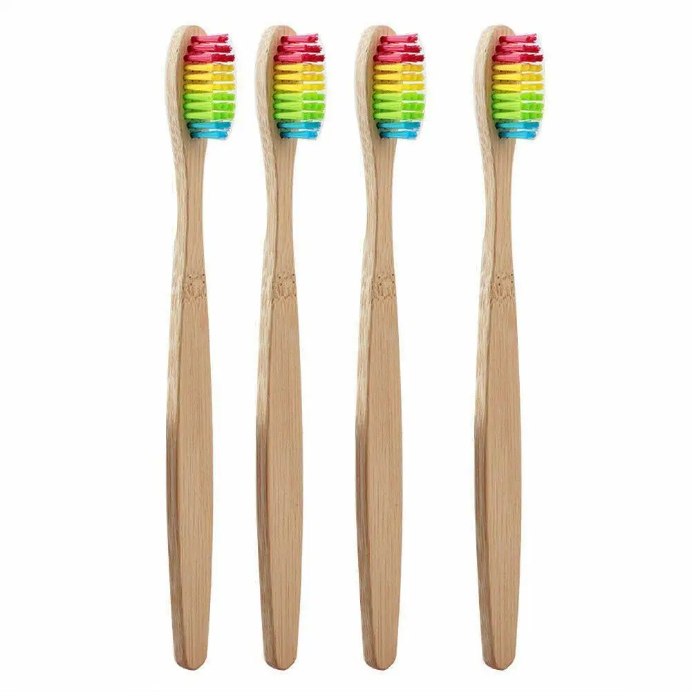 Disposable Adult Bamboo Soft Bristled Toothbrush Wooden Toothbrush Clean Mouth Reusable For Home And Hotel