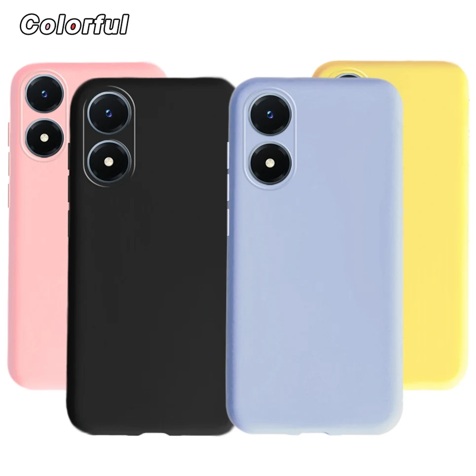 For Cover Y02 Y02s Case Shockproof Simple Solid Color Phone Case On For Vivo V2203 VivoY02s Y 02 4G Matte Silicone Bumper Shell