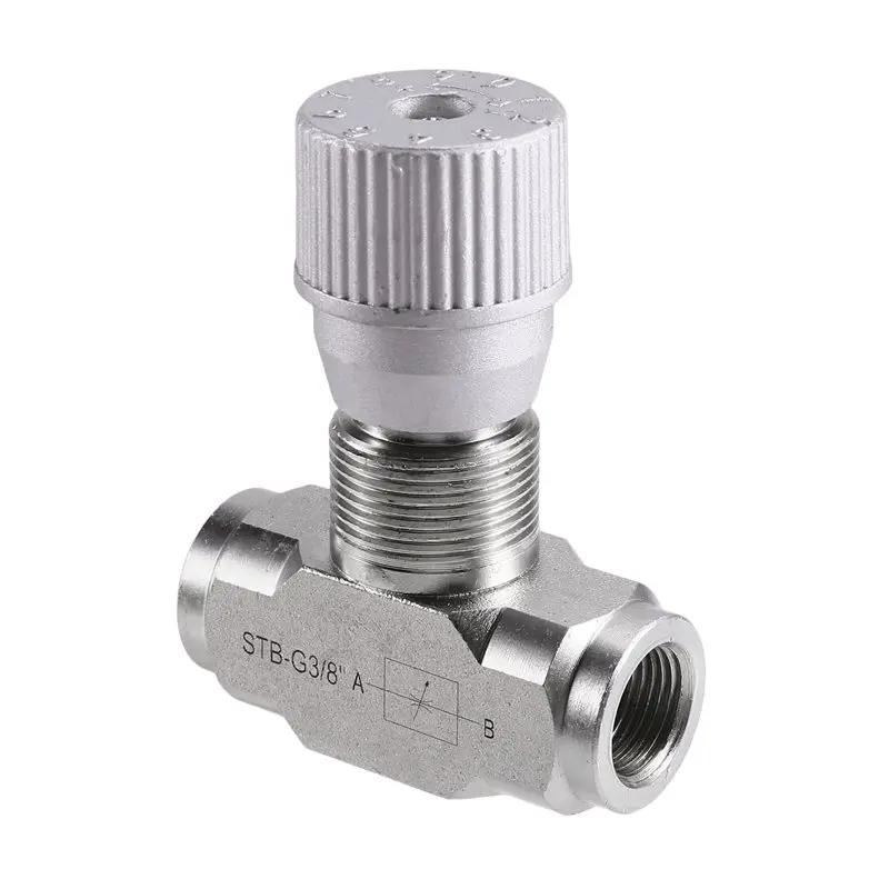 ABMI-Carbon Steel For 1-2T Mini Excavator Compatible STB-G3/8 W/L08 Single Valve Hydraulic Flow Control Unit,