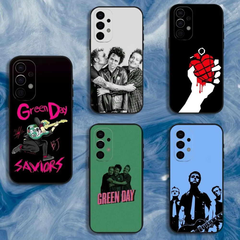 

G-Green Day Band Phone Case For Samsung S25,S24,S21,S22,S23,S30,Ultra,S20,Plus,Fe,Lite,Note,10,9,5G Black Cover