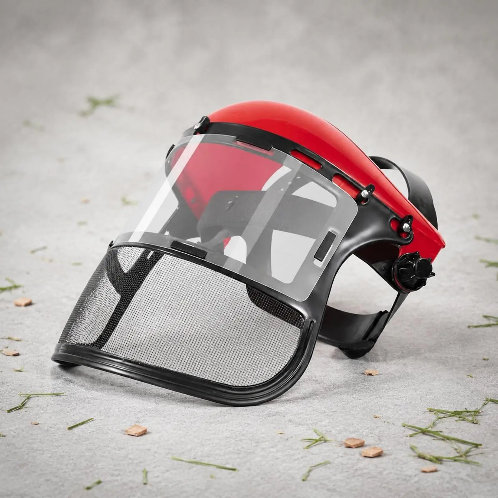 Protective Mesh Face Shield Full Visor Mask for Lawn Work Outdoor Trimming and Facial Protection