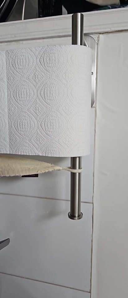 Kitchen Paper Towel Holder Adhesive Tissue Hanger Toilet Roll Paper Dispenser Cabinet Storage Napkin Rack Bathroom Accessories photo review