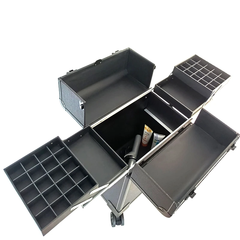 Beauty Doos Reistas Multilayer Rollende Bagage Koffer Nagels Make Toolbox Professionele Trolley Cosmetische Zakken Op Wiel