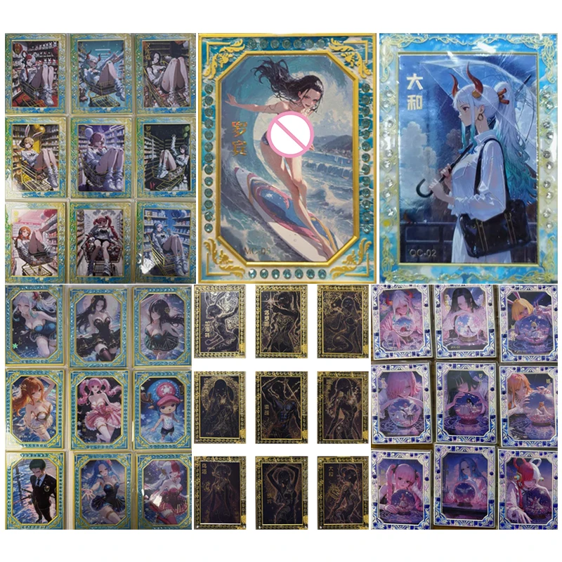 

Аниме One Piece RC BX QC Набор карточек Hancock Nami Perona Robin Yamato Коллекционные карты Рождественские подарки на день рождения Детские игрушки
