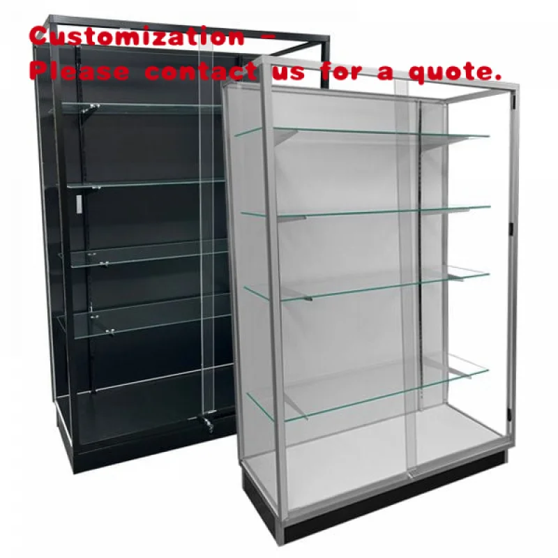 custom.KEWAY Custom Aluminum Frame Wall Glass Showcase Display Cabinet with Premium Category Showcas