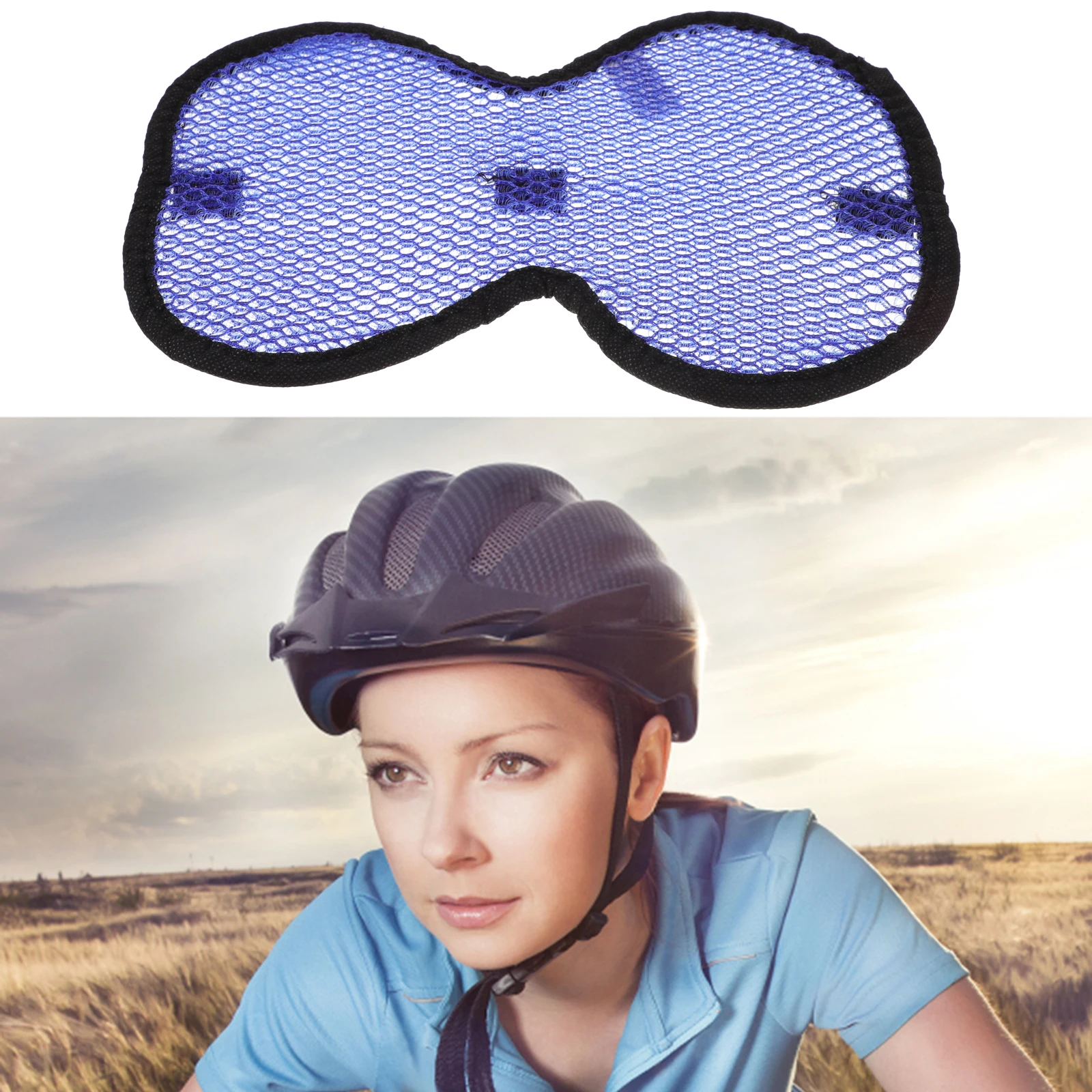 

2pcs Liner Pads Breathable Mesh Cycling Cushion Sweat Absorption Protective Pad For Bike Motorcycle 3D Honeycomb