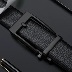 Fashionable business belt, men's automatic buckle waist belt, casual pants belt