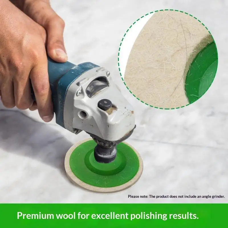 10 Pcs Wool Polishing Wheel Buffing Pads Angle Grinder Wheel Felt Polishing Pad Disc Angle Grinder Accessories For Car
