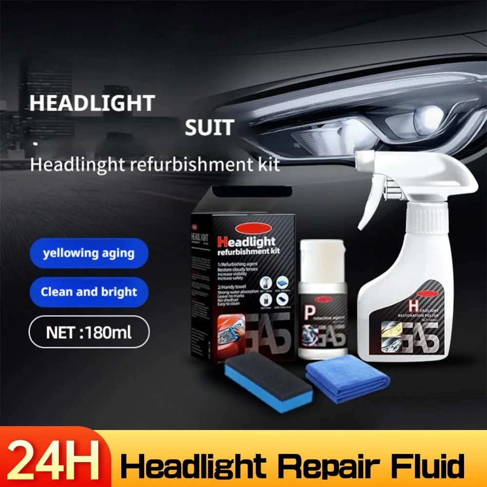 New Car Headlight Restoration Polishing Kits Headlamp Scratch Remover Repair Cleaning Paste Remove Oxidation Polish Liquid