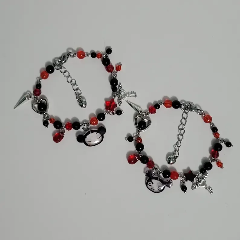 Pucca & Garu matching beaded bracelet