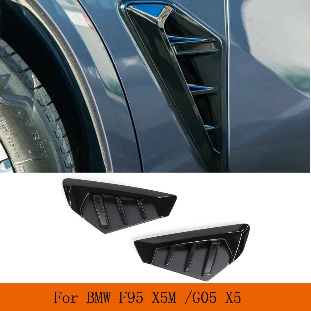 

Car Side Fender Replacement Style Cover Shark Gills Side Decoration Fender Air Vent Trim Cover For BMW X5 G05 F95 X5M