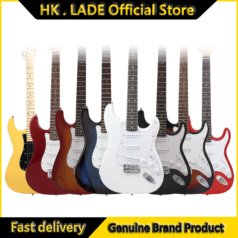 IRIN Guitarra eléctrica de 6 cuerdas 39 pulgadas 21 trastes Cuerpo de tilo Guitarra eléctrica Guitarra con bolsa Amp Capo Piezas de guitarra Accesorios