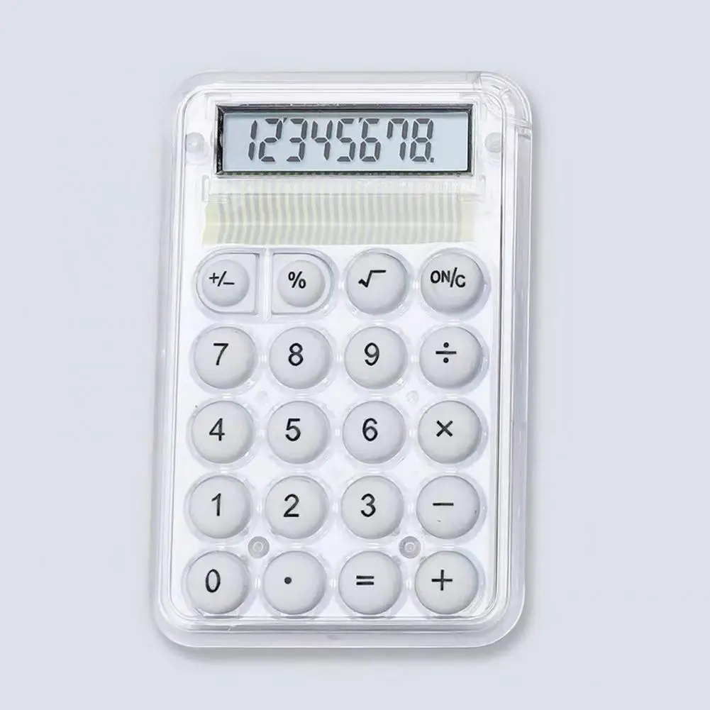 Multi-purpose Mini Desk Calculator, Material Escolar, Cor brilhante, 8 dígitos