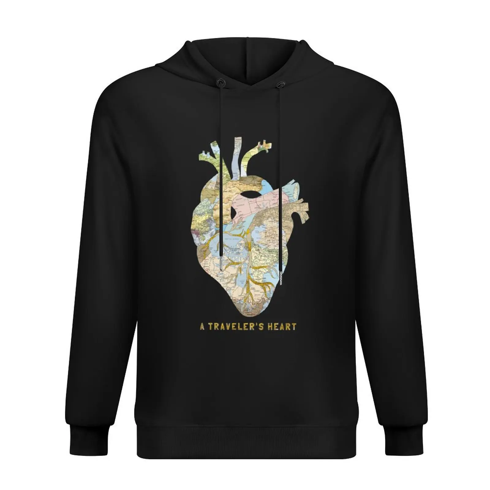 

A Traveler's Heart Hoodie autumn men's coat aesthetic clothing men's winter sweater hoodie man