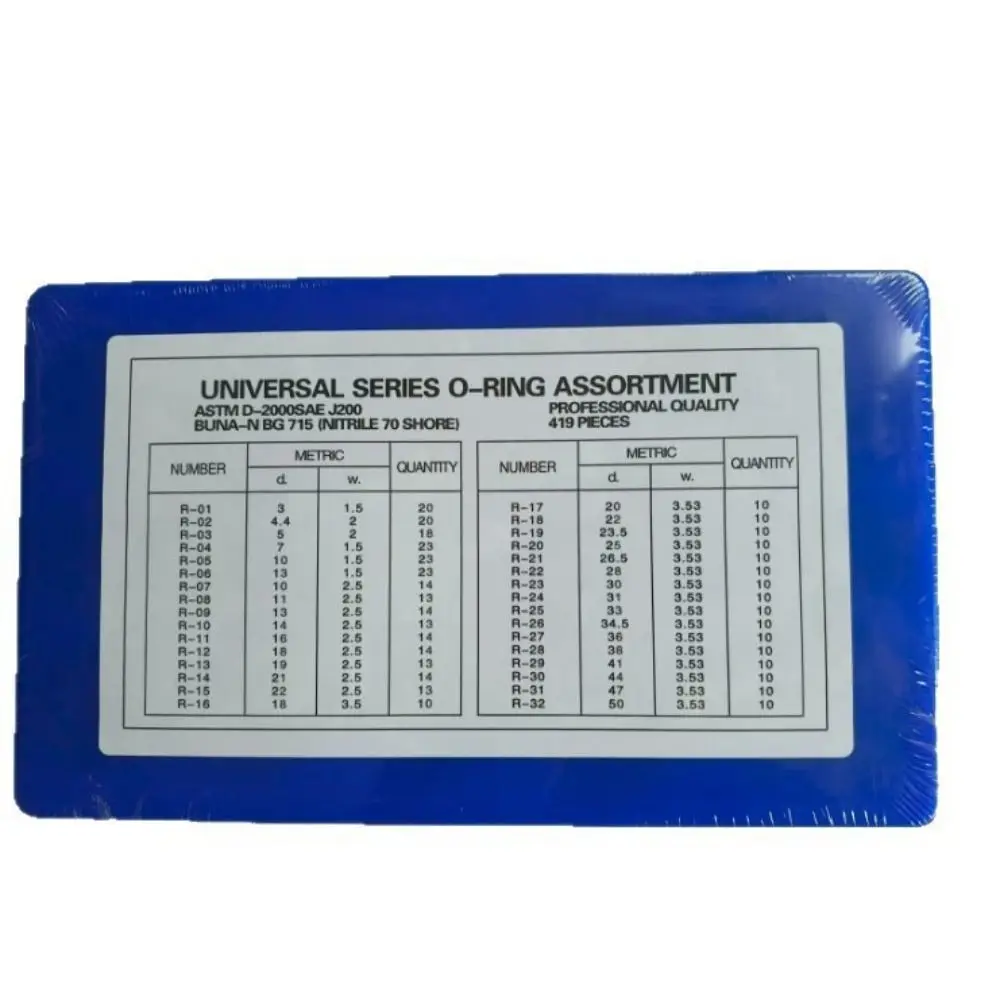 

419PCS Universal O Ring Assortment Replacement Flexible Rubber O Ring Washer Professional Nitrile Rubber Seals Faucet