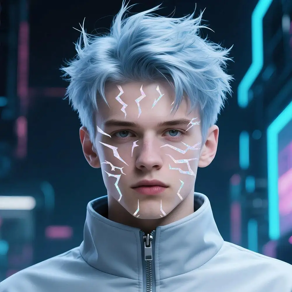 4 قطع من مجموعة الوشم المؤقت KPop Demon Hunters أنماط Rumi & Jinu | Bithday اللباس الداخلي HUNTR/Xi Saja Boys هالوين تأثيري رومي الوشم #3