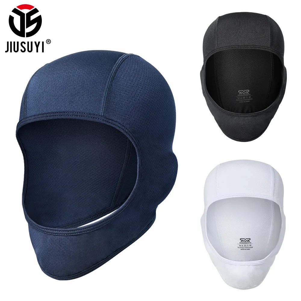 

Summer Cycling Balaclava Bike Chin Cover Quick Dry Breathable Ice Silk Sunscreen Motocross Helmets Inner Lining Cap Headgear Men