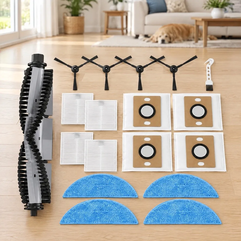 Compatible Parts For ILIFE A30 A30 For Pro A30s Vacuum Including Main Roller Brush Side Brushes Filters Mopping Cloths Dust Bags