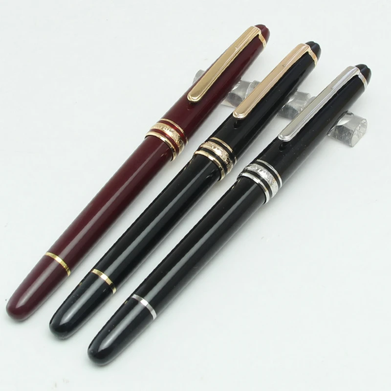 High Quality163 Luxury MB Monte Resin MB Meisterstuck Rollerball Fountain Blance Ball Pens 149 Fountian Pen View Window