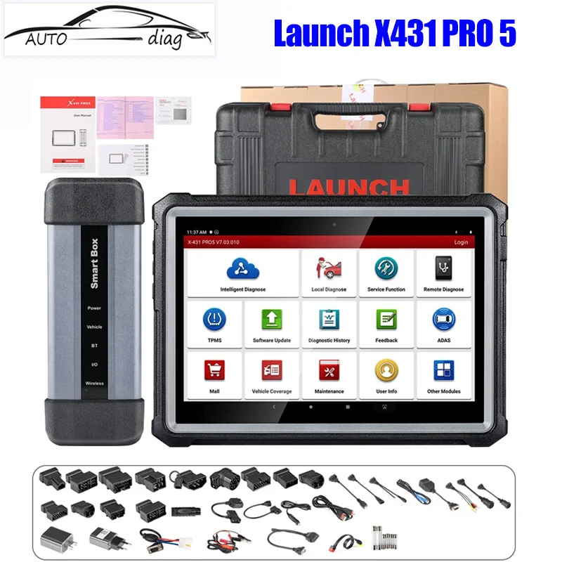 

2023 New Launch X431 PRO5 PRO 5 Car Diagnostic Tool J2534 SmartBox Programming Auto OBD2 Scanner pk X-431 V+ PAD V/PAD7