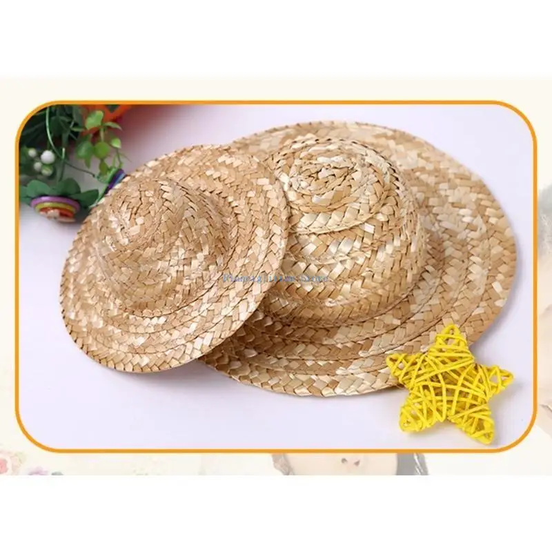652B DIY pintura sombrero para niños sombrero paja paja trigo decoración artística creativa