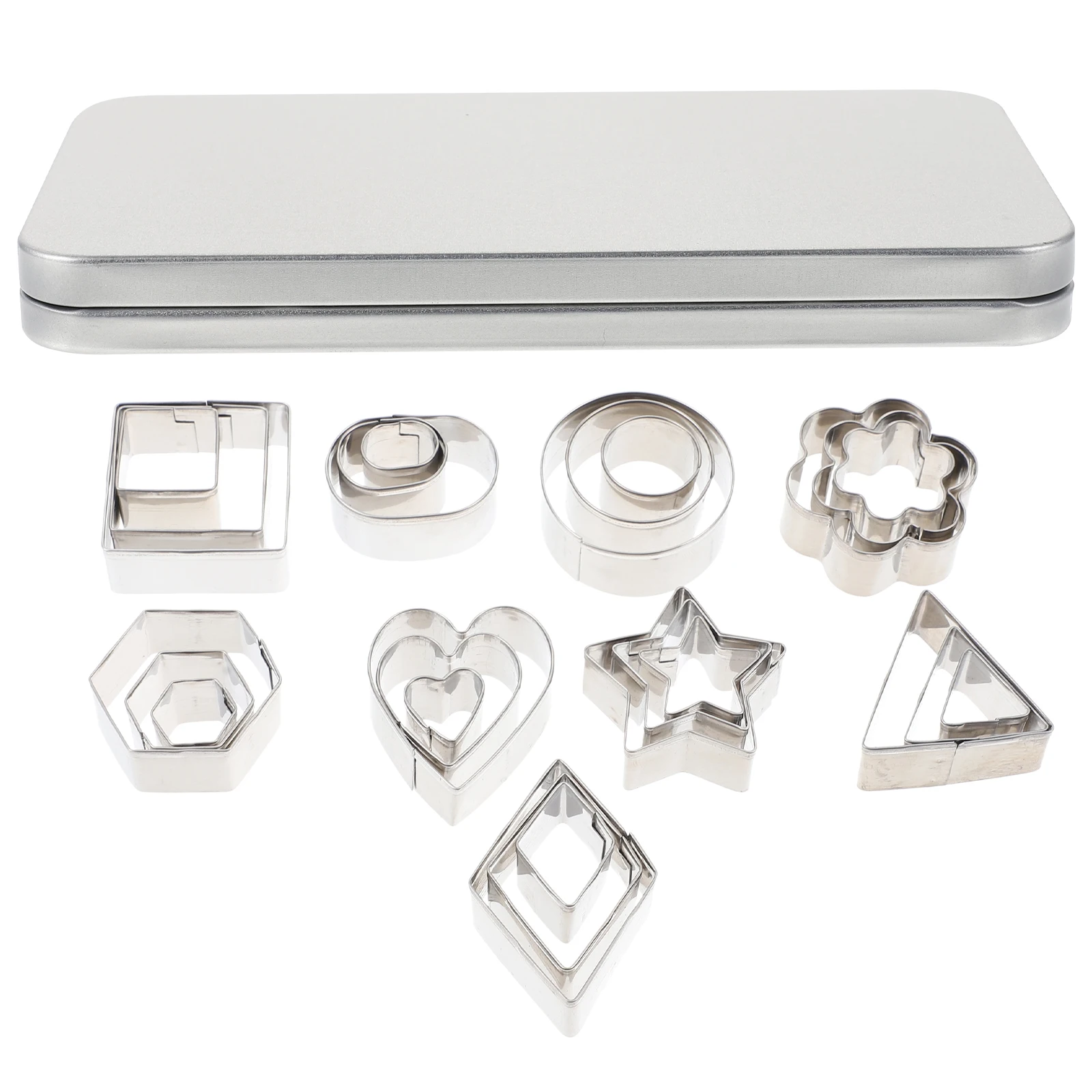 

Cookie Cutter Set DIY Molds Making Tool Biscuits Household Baking Supply Stainless Steel Pattern