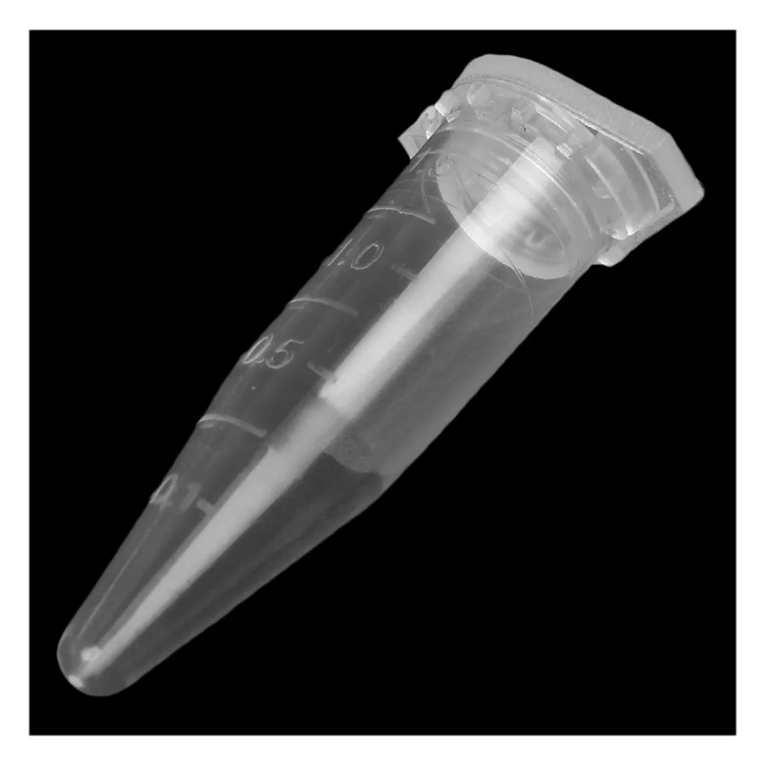 500 Pcs Laboratory Clear White Mark Printed Plastic Centrifuge Tube 1.5ml