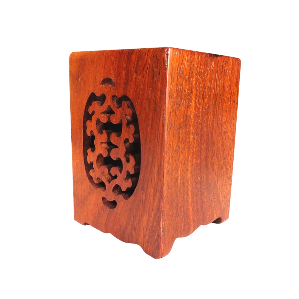 

1pc Wooden Pen Desk Organizer Eco Friendly Wood Pen Holder Storage Box Pencil Stationery Bamboo Material Sturdy Portable