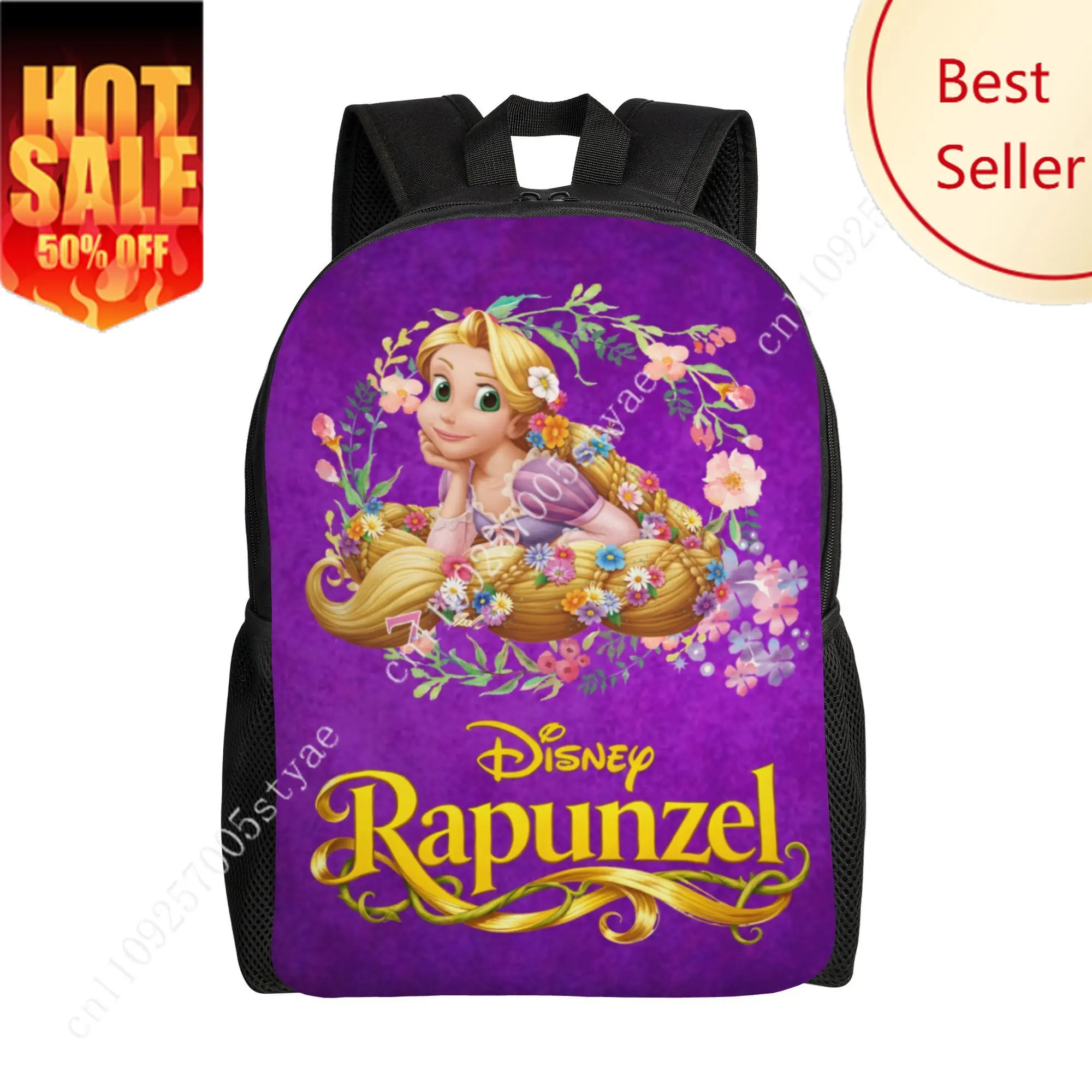 

Rapunzel Classic Backpack Disney Cartoon Decorate Fabric Man Woman Bags Design Your Photo Logo Text Party Holiday Custom Gift