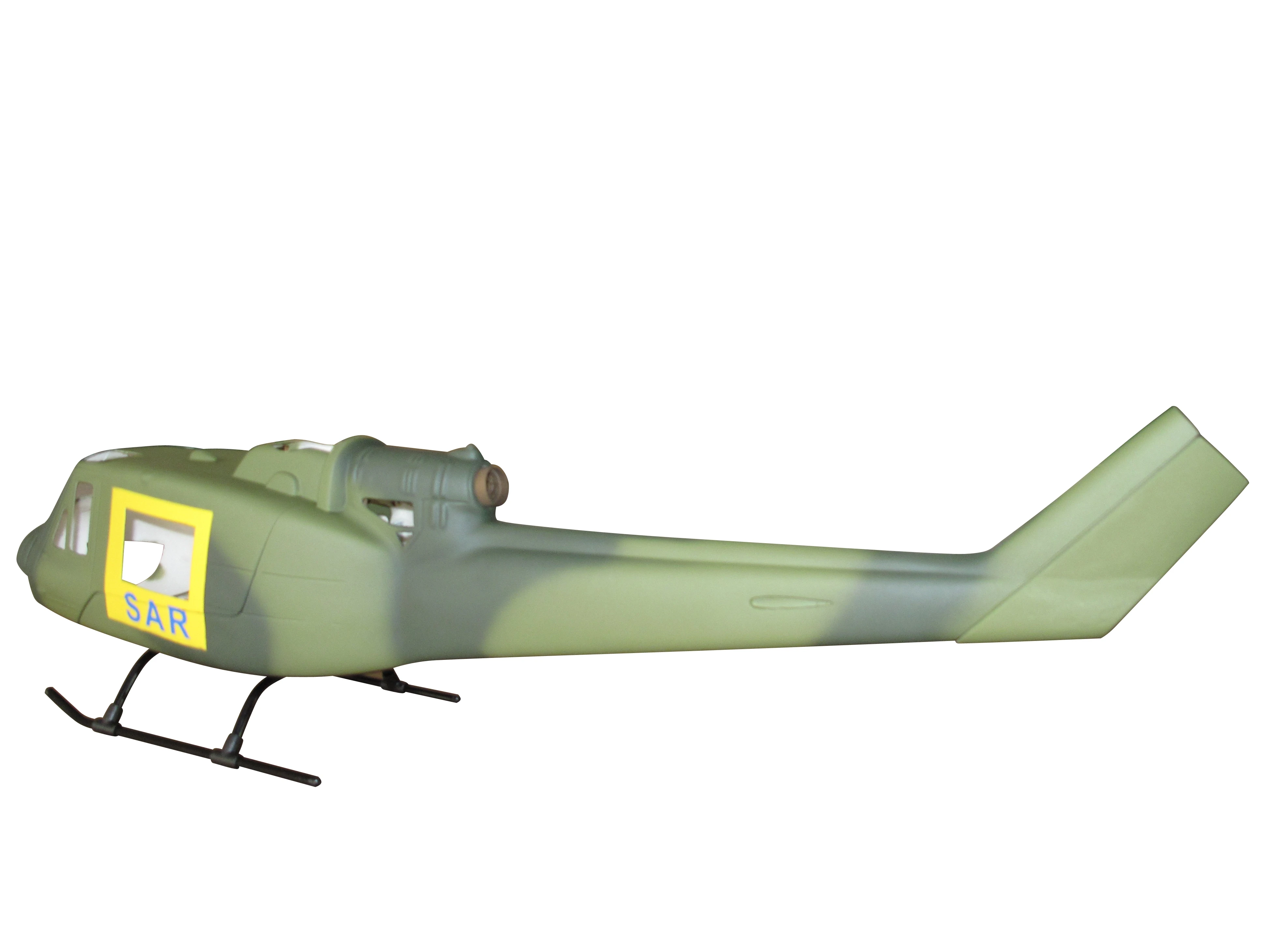 450 Size Fiberglass Fuselage for Bell Uh-1 / UH1A Scale Helicopter