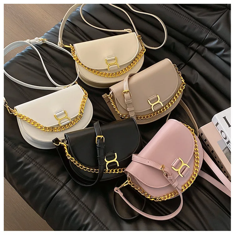 2024 Spring New Fashion Simple Temperament Fresh Hundreds of Women\'s Single Shoulder / Crossbody Small Round Bag